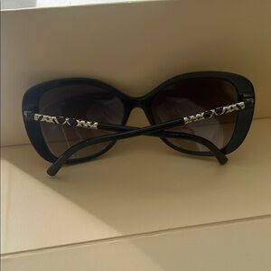Burberry Black Sunglasses with Gold Accents